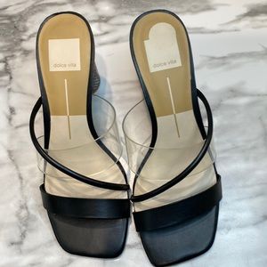 Dolce Vita block heel with clear strap